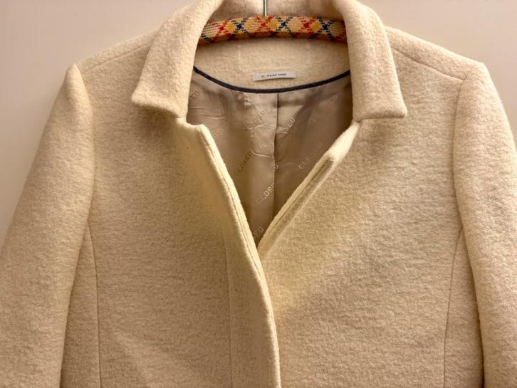 Zgan Closed wollen jas - Maat S- gebroken wit, Kleding | Dames, Jassen | Winter, Zo goed als nieuw, Maat 36 (S), Beige, Ophalen of Verzenden