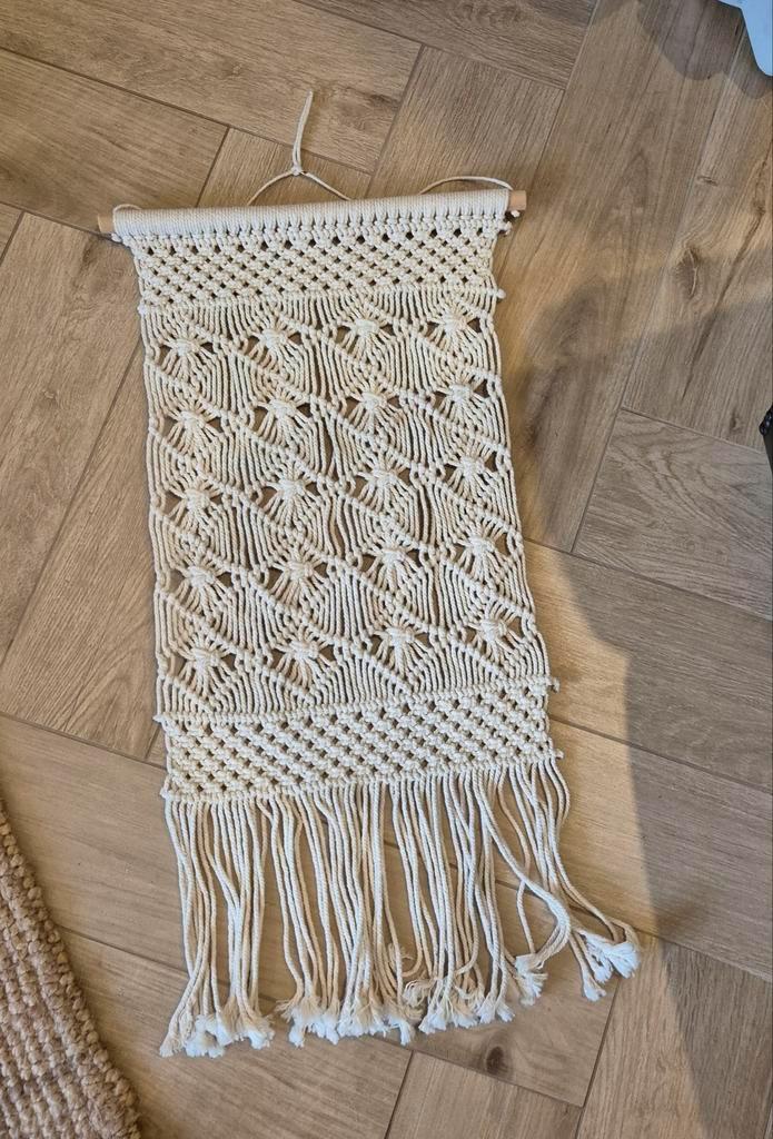Mooie Macramé Wandhanger, Huis en Inrichting, Woonaccessoires | Wanddecoraties, Zo goed als nieuw, Ophalen of Verzenden