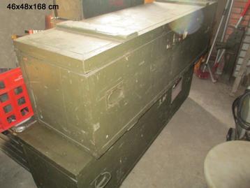 Houten kisten ex nl leger afkomstig o.a van genie. beschikbaar voor biedingen