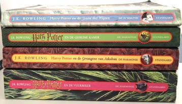 J.K. Rowling:  Harry Potter - boeken deel 1, 2, 3  en 4. beschikbaar voor biedingen