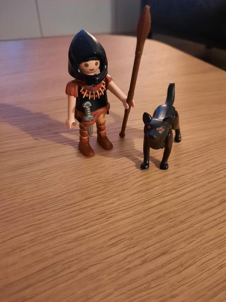 Playmobil Krijger met Wolf - Set 5408, Kinderen en Baby's, Speelgoed | Overig, Gebruikt, Jongen of Meisje, Ophalen of Verzenden
