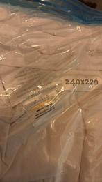100% wol 240x220 cm zomerdekbed, met rits, Ophalen, Gebruikt, Wit, Tweepersoons