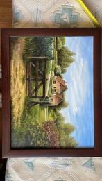 Mooie boerderij van H. Meij, Antiek en Kunst, Kunst | Schilderijen | Klassiek, Ophalen of Verzenden