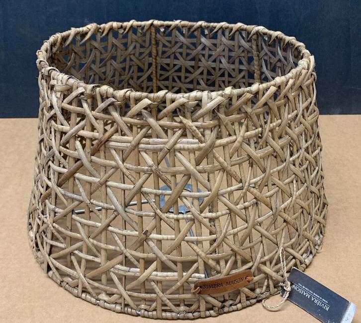 Nieuw Riviera Maison Rustic Rattan lampenkap, Huis en Inrichting, Lampen | Lampenkappen, Nieuw, Minder dan 25 cm, Rond, Ophalen of Verzenden