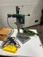 Boorstandaard met boormachine, machineklem en boren set, Doe-het-zelf en Verbouw, Ophalen of Verzenden, Zo goed als nieuw, Boormachine