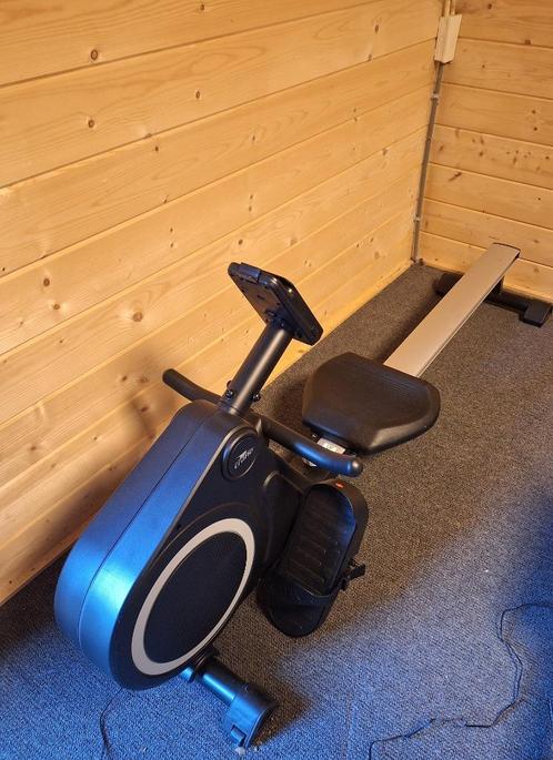 roeiapparaat CRANE, Sport en Fitness, Fitnessapparatuur, Zo goed als nieuw, Roeitrainer, Armen, Benen, Borst, Buik, Rug, Metaal