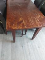 Houten Eettafel - Gebruikt, Huis en Inrichting, Tafels | Eettafels, Ophalen, Gebruikt, Rechthoekig, 50 tot 100 cm