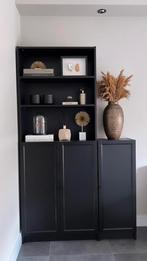 Billy / Oxberg kast met deur zwartbruin, Huis en Inrichting, Kasten | Boekenkasten, Ophalen, Zo goed als nieuw, 25 tot 50 cm, 50 tot 100 cm