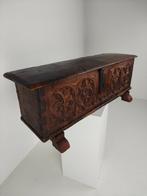 Gotische Spaanse Kist – Laat 16e / Vroeg 17e Eeuw, Antiek en Kunst, Antiek | Meubels | Kasten, Ophalen