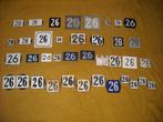 oud emaille huisnummer 26 ook 27 28 29 30 31 32 33 34 35 36, Antiek en Kunst, Antiek | Emaille, Ophalen of Verzenden