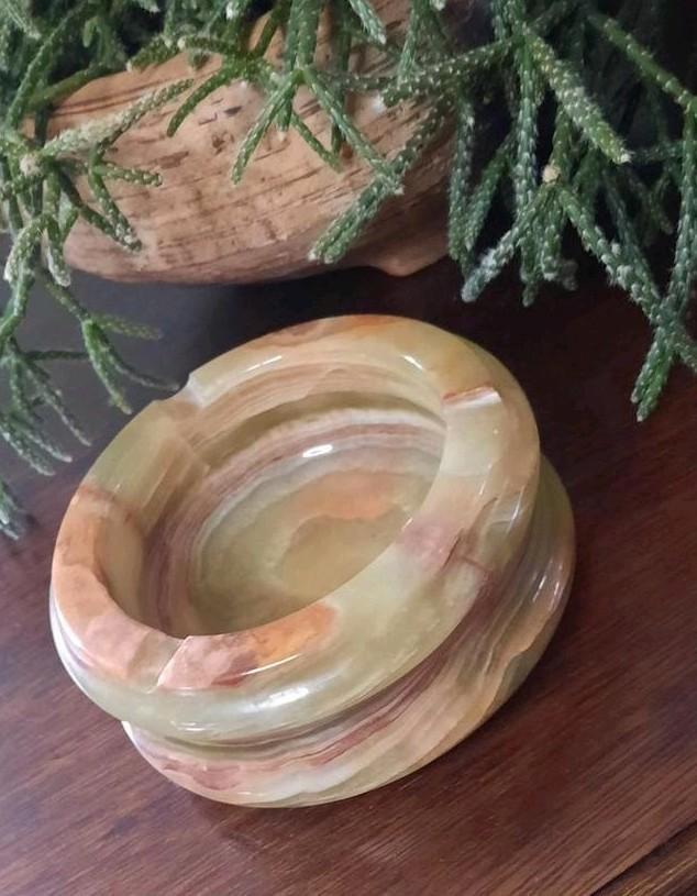 Onyx Marmeren Asbak, Antiek en Kunst, Antiek | Woonaccessoires, Ophalen of Verzenden