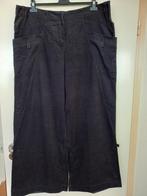 Donkergrijze ART lange rib broek, maat 48-50, 16 xxxl, ritss, Kleding | Dames, Ophalen of Verzenden, Grijs, Broek of Spijkerbroek