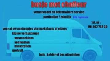 Ruime bus met chauffeur  beschikbaar voor biedingen