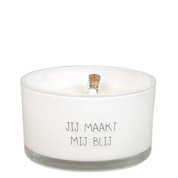 Flessenpost kaars jij maakt mij blij leuk kado bedankje beschikbaar voor biedingen