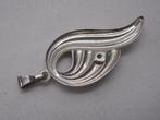 Zilveren fantasie hanger met steentje nr.296, Overige voorstellingen, Verzenden, Zo goed als nieuw, Zilver