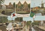 SLOTEN Gevels Haven Molen Diep VW Bus Groeten, Verzamelen, Ansichtkaarten | Nederland, Verzenden, 1960 tot 1980, Gelopen, Friesland