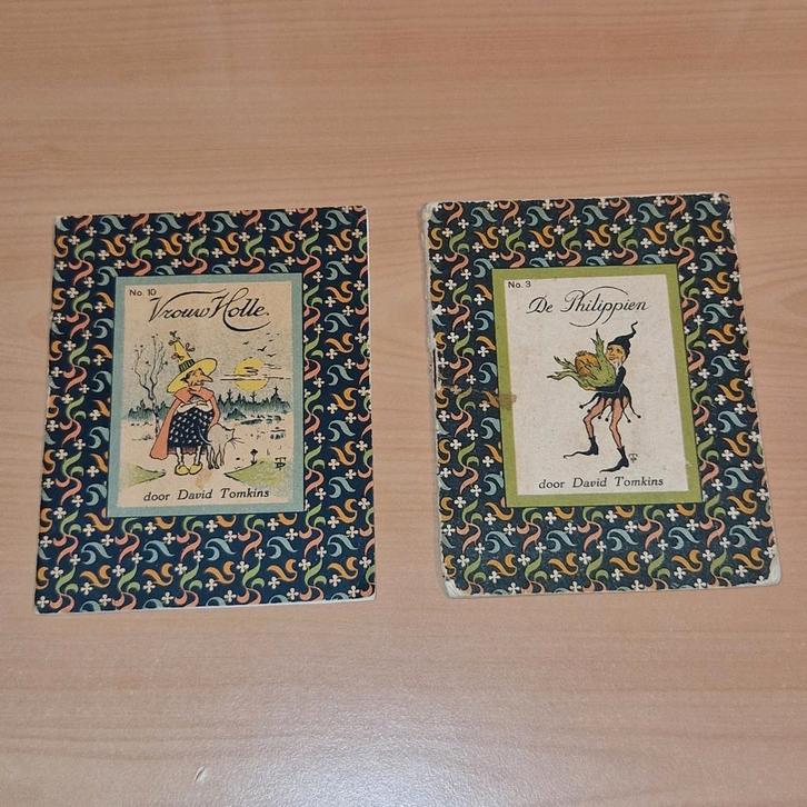 2 antieke kinderboekjes, David Tomkins, Antiek en Kunst, Antiek | Boeken en Bijbels, Ophalen of Verzenden