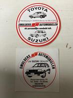 2 stickers Smulders Automobielen Eindhoven (Suzuki/Toyota), Verzamelen, Verzenden, Zo goed als nieuw, Bedrijf of Vereniging