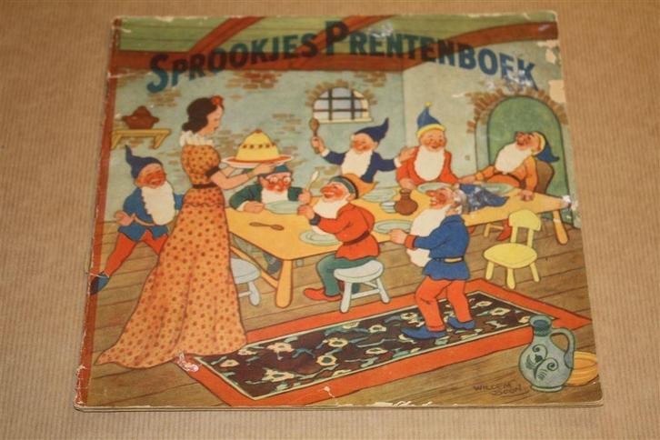 Sprookjes Prentenboek - Willem Boon - Ca 1950 !!, Boeken, Prentenboeken en Plaatjesalbums, Gelezen, Ophalen of Verzenden