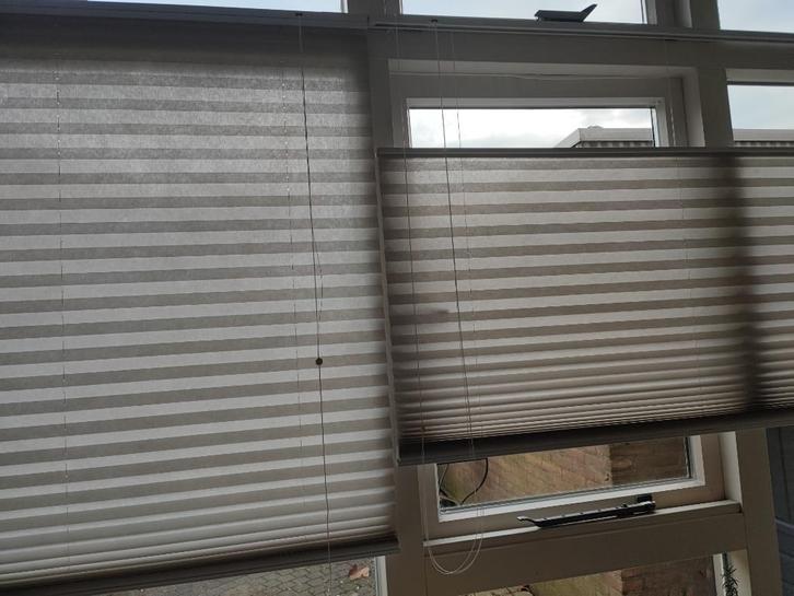 Plissé Top down-bottom up, lichtdoorlatend, 140 cm, 4 stuks, Huis en Inrichting, Stoffering | Gordijnen en Lamellen, Gebruikt