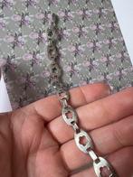 Zilveren vintage armband met bloemmotief, Ophalen of Verzenden, Gebruikt, Zilver
