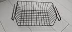 Vintage kastmandje bruin draadstaal 39 cm, Overige materialen, Gebruikt, Mand, Ophalen of Verzenden
