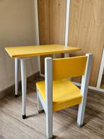 Vintage schooltafel en stoel, Gebruikt, Tafel(s) en Stoel(en), Ophalen