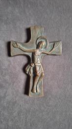 Bronzen Kruis Jezus, Verzamelen, Ophalen of Verzenden, Zo goed als nieuw, Overige typen, Christendom | Katholiek