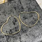 14k gouden oorbellen hart model nieuw, Ophalen of Verzenden, Nieuw, Goud