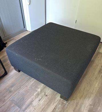 Stoffen poef, antraciet, afmeting: 102 x 102 x 43