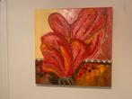 Warm Kleurig Schilderij - 70x70cm, Antiek en Kunst, Kunst | Schilderijen | Abstract, Verzenden