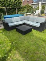 Lounge set kunstof rotan geweven 2delig 260x260, Ophalen, Zo goed als nieuw