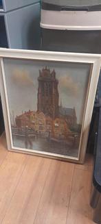 Dordrecht olieverf schilderij, Chris de Bruijn jr., Ophalen of Verzenden