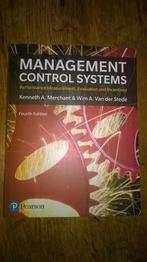 Management control systems 9781292110554, Boeken, K. Merchant, Zo goed als nieuw, Beta, HBO