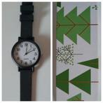 Verstelbaar zwart horloge NIEUW kinderhorloge Quartz, Ophalen of Verzenden, Nieuw, Zwart, Jongen of Meisje