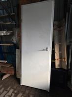 Witte deur met kozijn, Doe-het-zelf en Verbouw, Deuren en Horren, 80 tot 100 cm, Binnendeur, Ophalen of Verzenden, Zo goed als nieuw