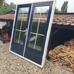 hardhouten tuindeuren/ dubbele/ openslaande deuren/ pui, Doe-het-zelf en Verbouw, Kozijnen en Schuifpuien, Ophalen, Gebruikt, Deurkozijn