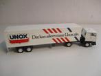 Lion Car DAF met Unox oplegger, Hobby en Vrije tijd, Modelauto's | 1:50, Ophalen of Verzenden, Gebruikt, Bus of Vrachtwagen, Lion Toys