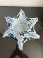 Murano schaal zeester wit blauw, Ophalen of Verzenden