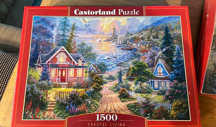 Nieuw in plastic Legpuzzel castorland 1500 st coastal living, Hobby en Vrije tijd, Denksport en Puzzels, Nieuw, Legpuzzel, 500 t/m 1500 stukjes