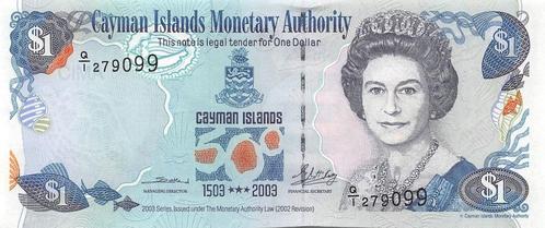 Cayman Islands 1 Dollar 2003 Unc pn 30a, Postzegels en Munten, Bankbiljetten | Amerika, Los biljet, Zuid-Amerika, Ophalen of Verzenden