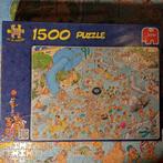 Jan van Haasteren puzzel Tropisch zwemparadijs 1500 stukjes, Ophalen of Verzenden, 500 t/m 1500 stukjes, Zo goed als nieuw, Legpuzzel