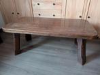 Massief Houten Salontafel, Ophalen, Gebruikt, 100 tot 150 cm, 50 tot 100 cm