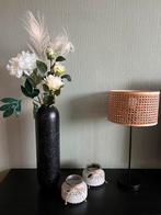 Zwarte vaas met spikkels (45 cm) Maison, Overige materialen, Zwart, Ophalen of Verzenden, Zo goed als nieuw