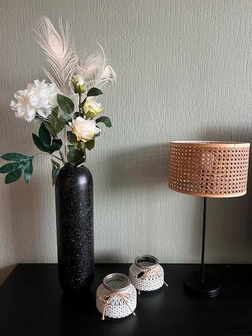 Zwarte vaas met spikkels (45 cm) Maison beschikbaar voor biedingen