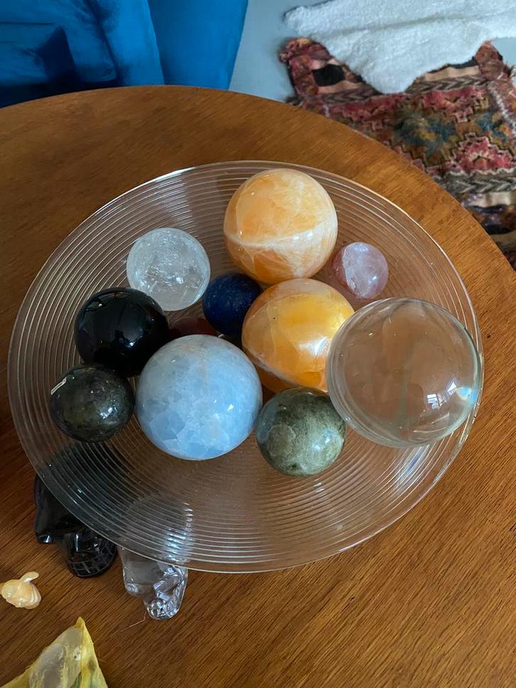 Meerdere edelstenen bollen, Verzamelen, Mineralen en Fossielen, Mineraal, Ophalen of Verzenden