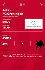 Ajax groningen 2 tickets vak 428, Twee personen