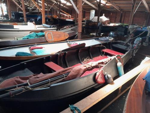 Giethoornse punter met ligplaats., Watersport en Boten, Sloepen, Gebruikt, Tot 10 pk, 6 meter of meer, Buitenboordmotor, Benzine