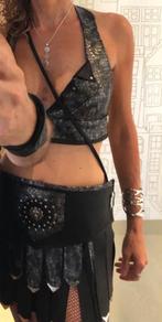 Fetish Rok & Top Set Wasteland Bitch, Kleding | Dames, Ophalen of Verzenden, Zwart, Overige typen