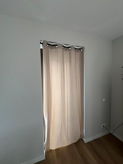 Gordijnen - 4 stuks - ZGAN, Huis en Inrichting, Stoffering | Gordijnen en Lamellen, Zo goed als nieuw, 200 cm of meer, Beige, Ophalen of Verzenden